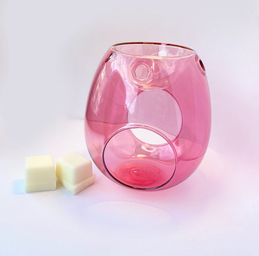 Glass Wax Melt Burner- Pretty N Pink