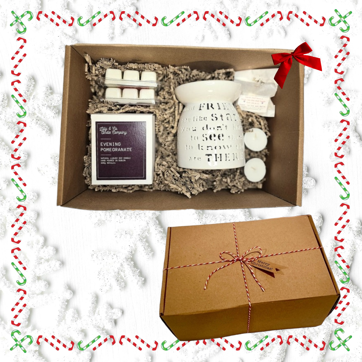Gift set, gift set for women, verbena, verbena candle, gift box, candl