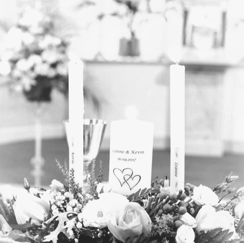 Wedding Unity Candle Set - Personalised